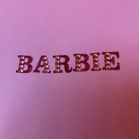 Bling Barbie office school set set canister and pocket folders barbiecore - Picture 7 of 8